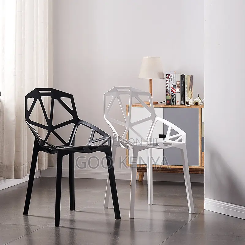 Outdoor Chair; Heavy Duty Weather Resistant Plastic Garden Chair