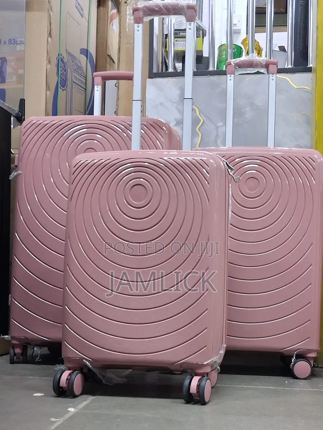 Unbreakable Pp Rubber 3-in-1 Suitcase Set - Pt