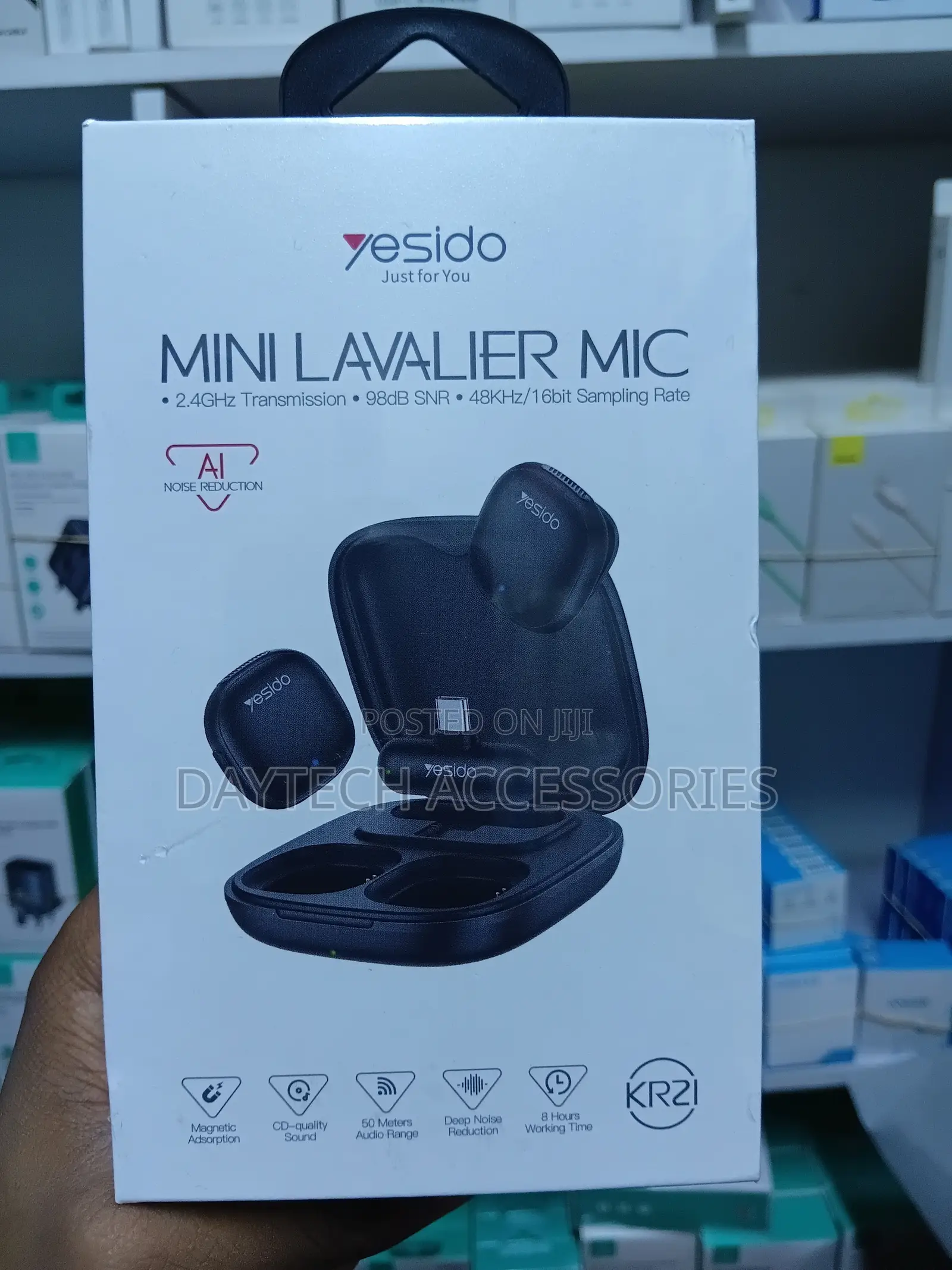 Yesido Kr21 Type C Plug Ai Noise Cancelling Lavalier Microphone