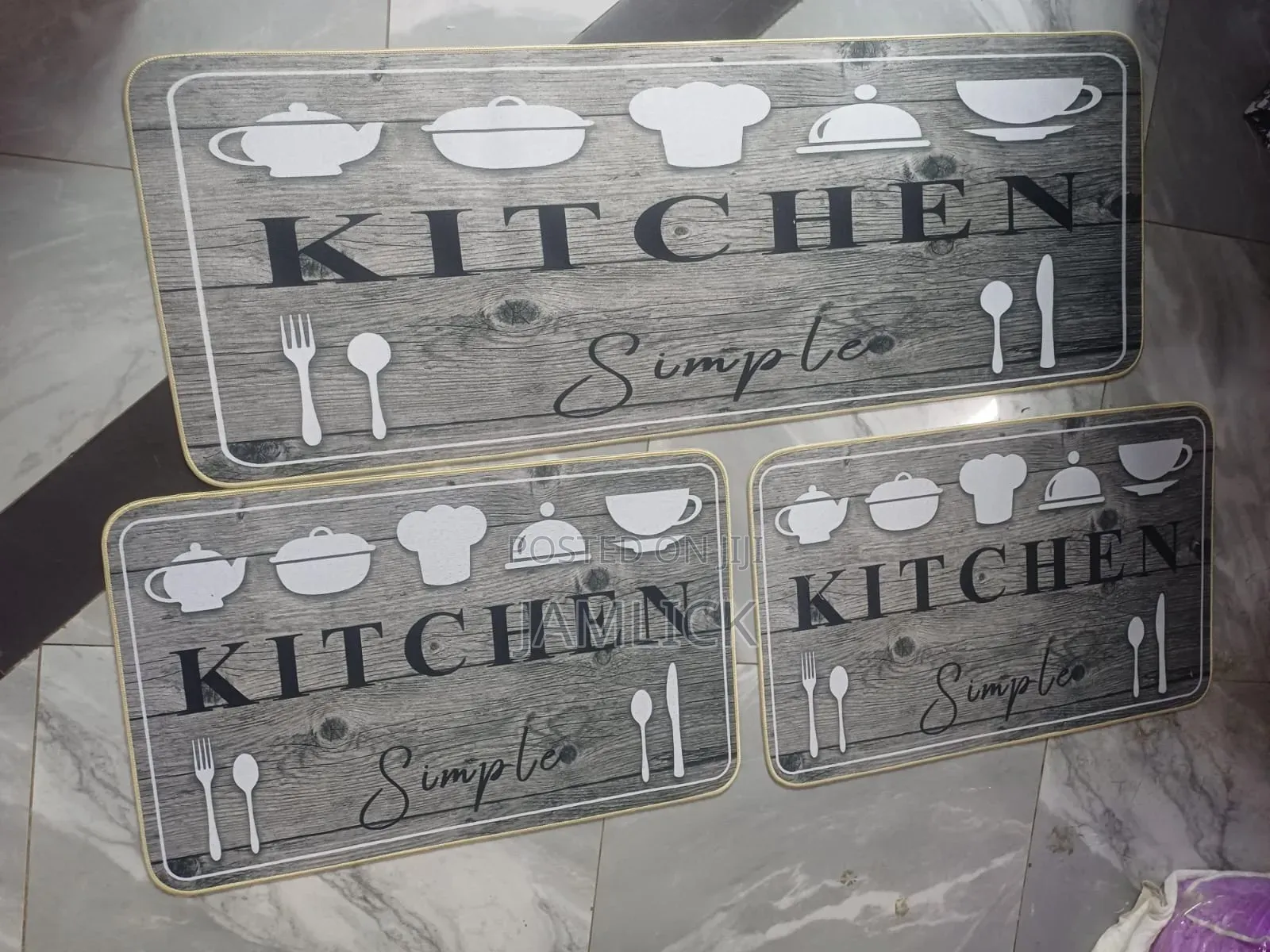 3 Pieces Kitchen Mat Set - Gw