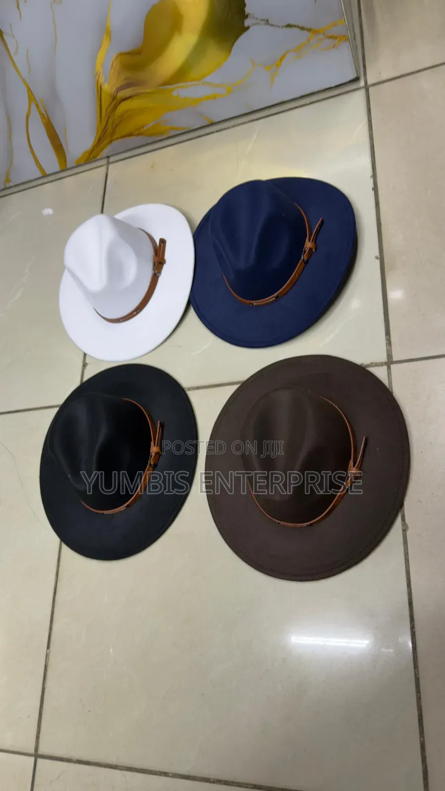 Fedorhats With a Brown Leather Belt Unisex at 700