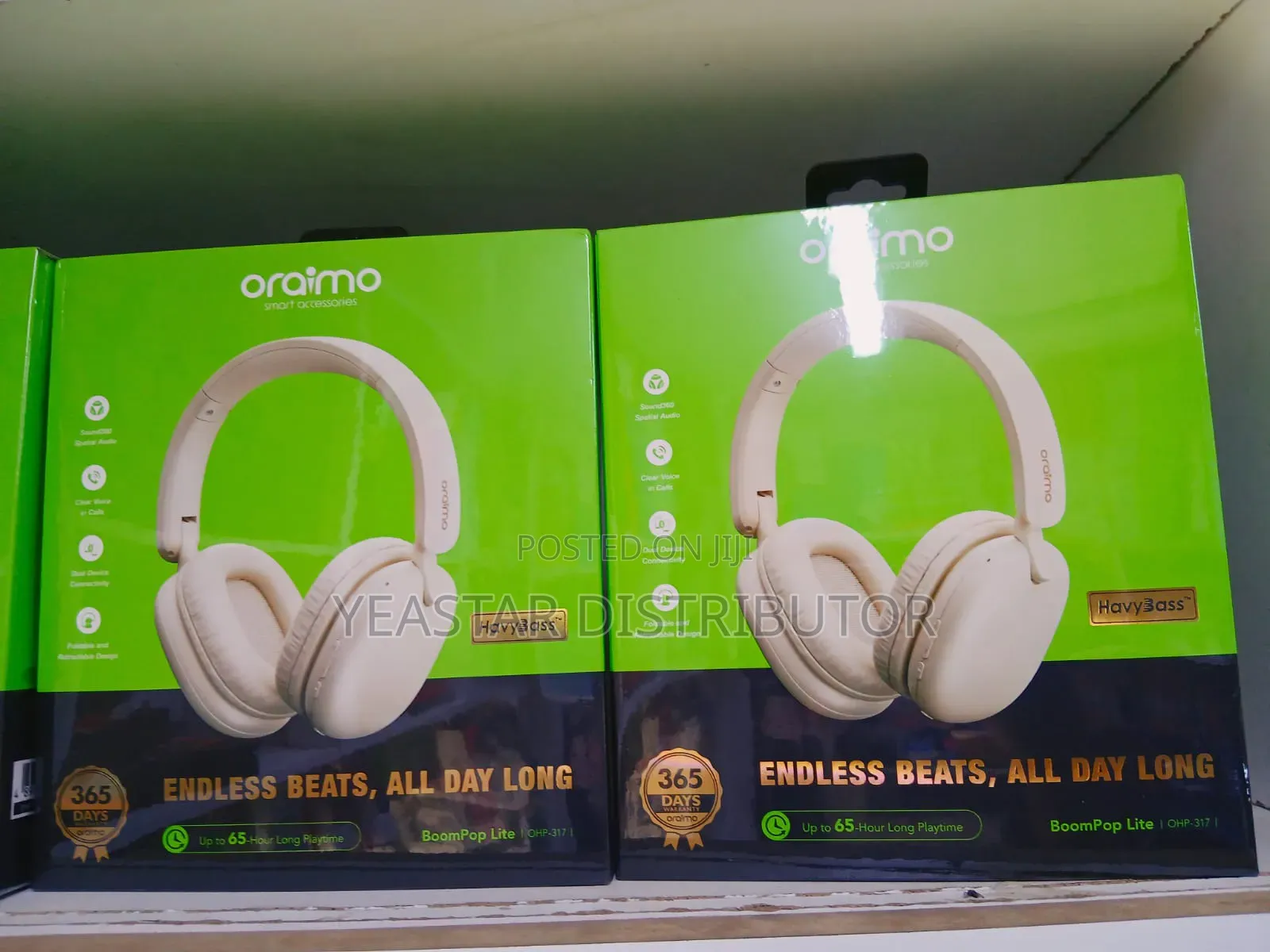 Oraimo Boompop Lite (Ohp-317) Over-Ear Wireless Headphones.