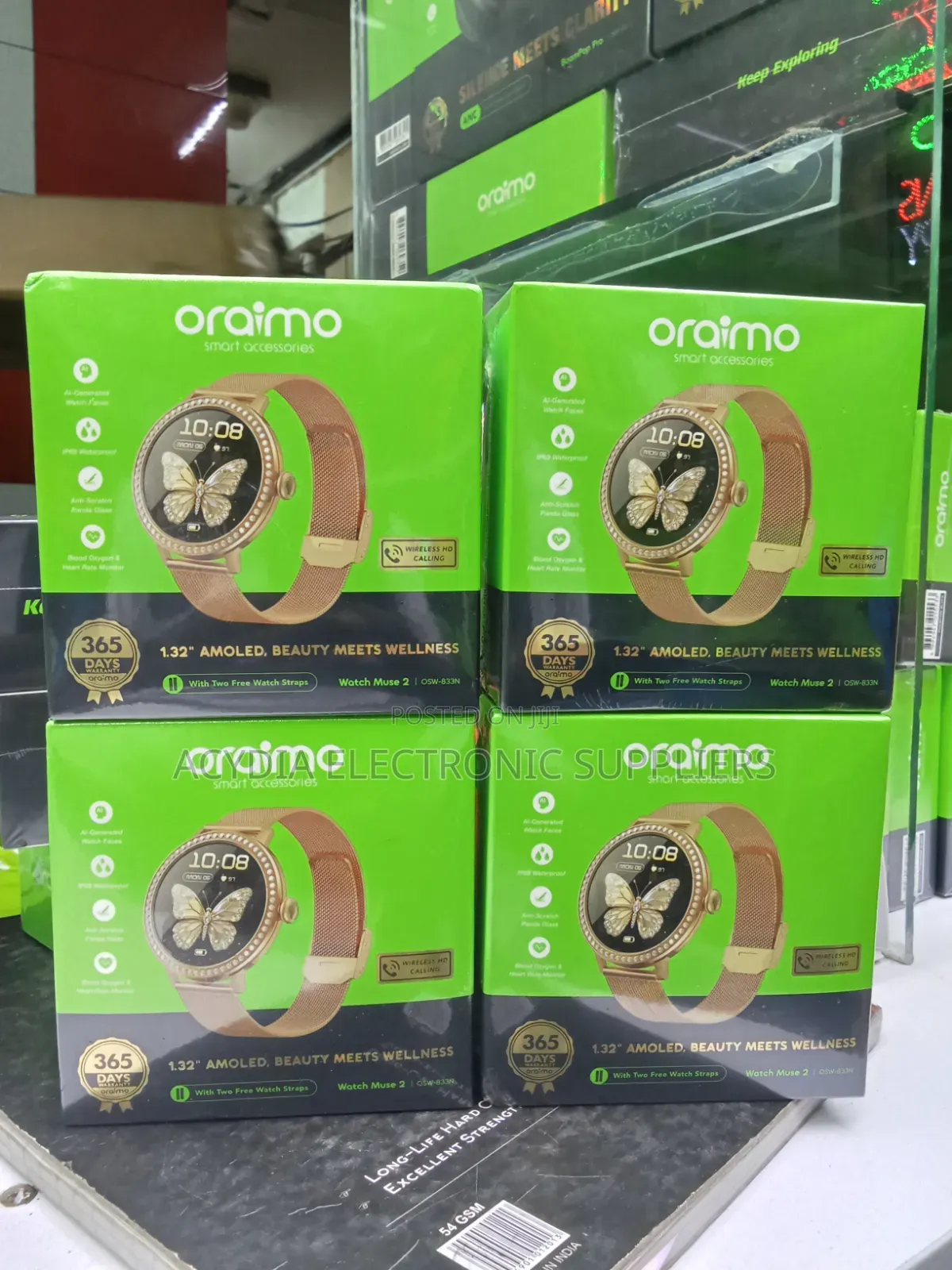 Oraimo Watch Muse 2 Osw-833n 1.32" Amoled Display Smart Watch