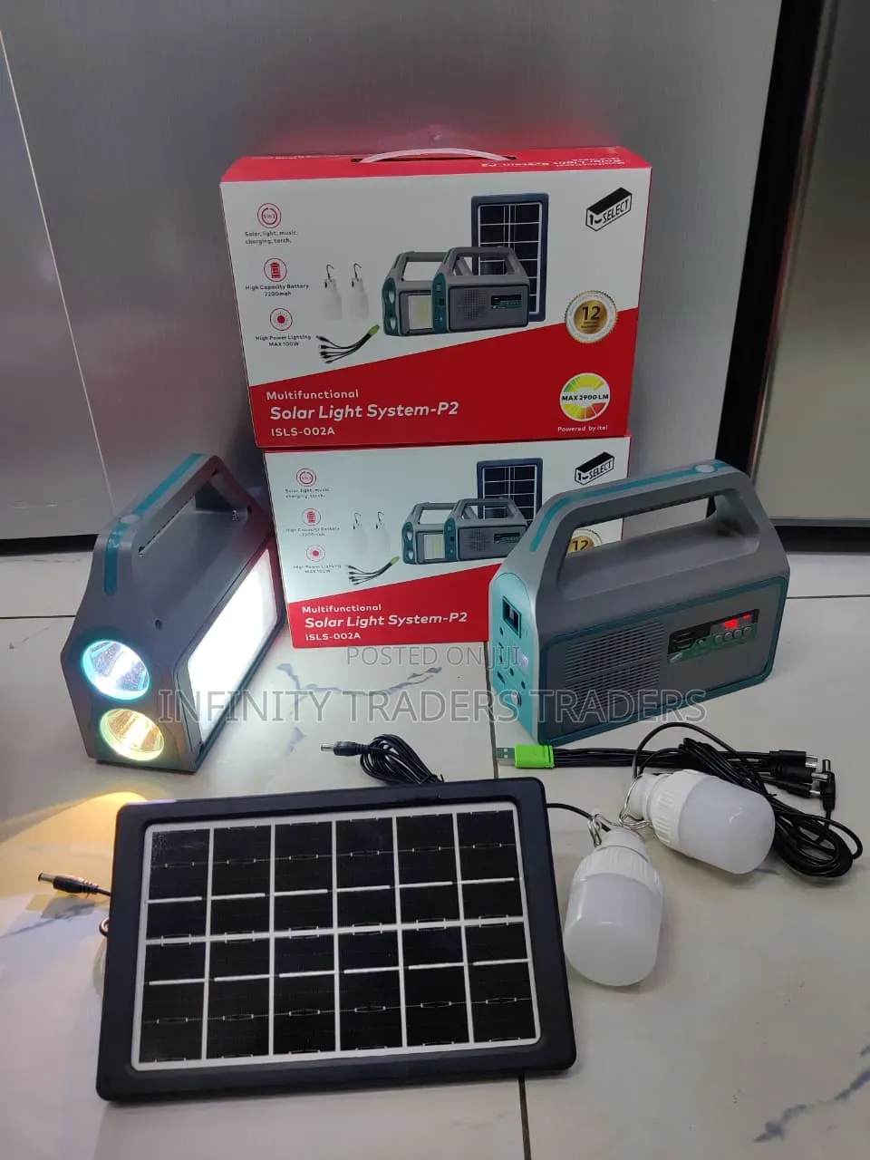 Itel Solar Light 2bulbs Isls 002a