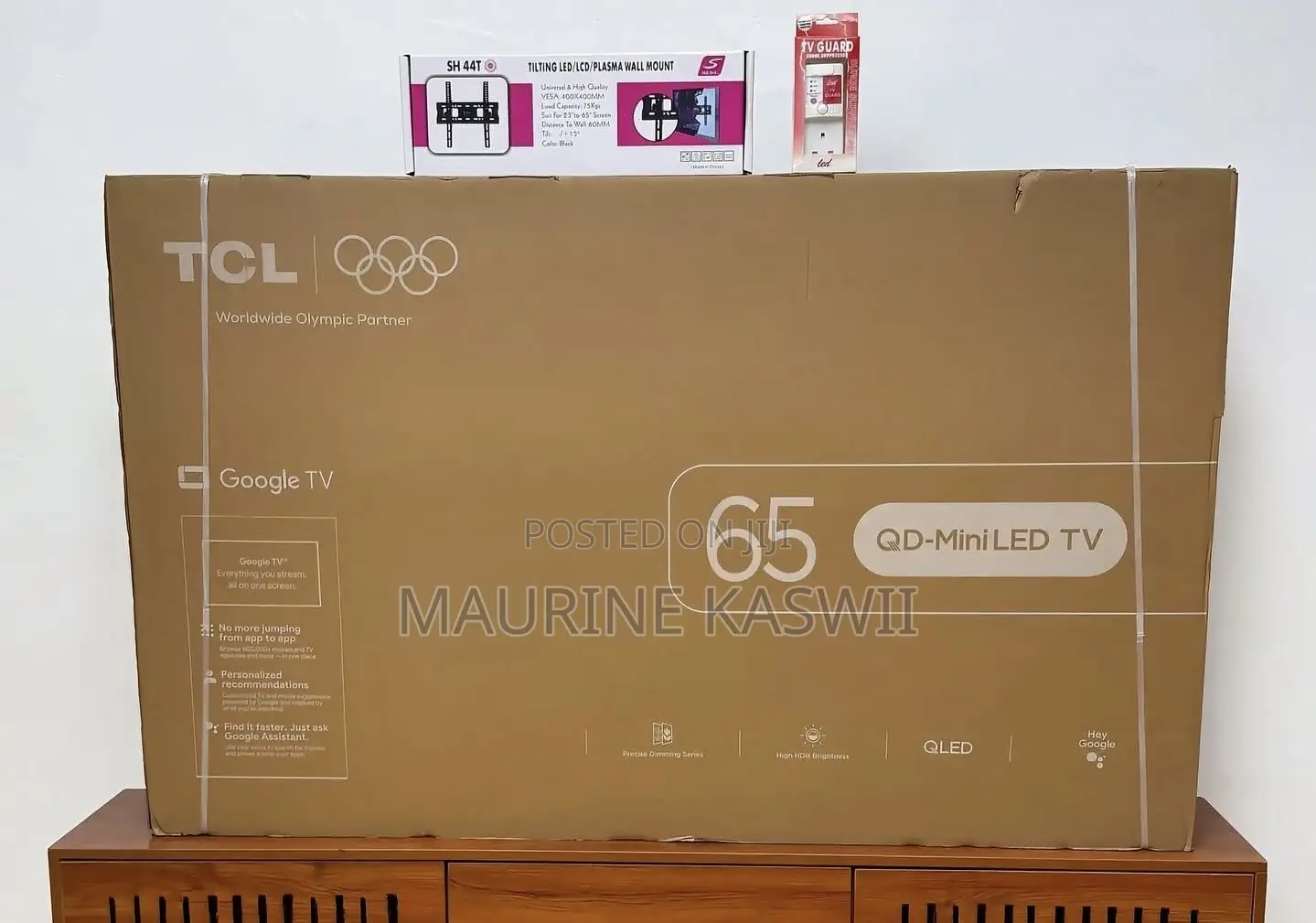 TCL 65” C6k Qd - Miniled Google Frameless Tv