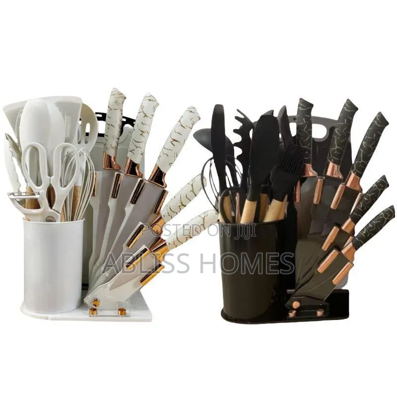 19pcs Marble Heat Resistant Silicone