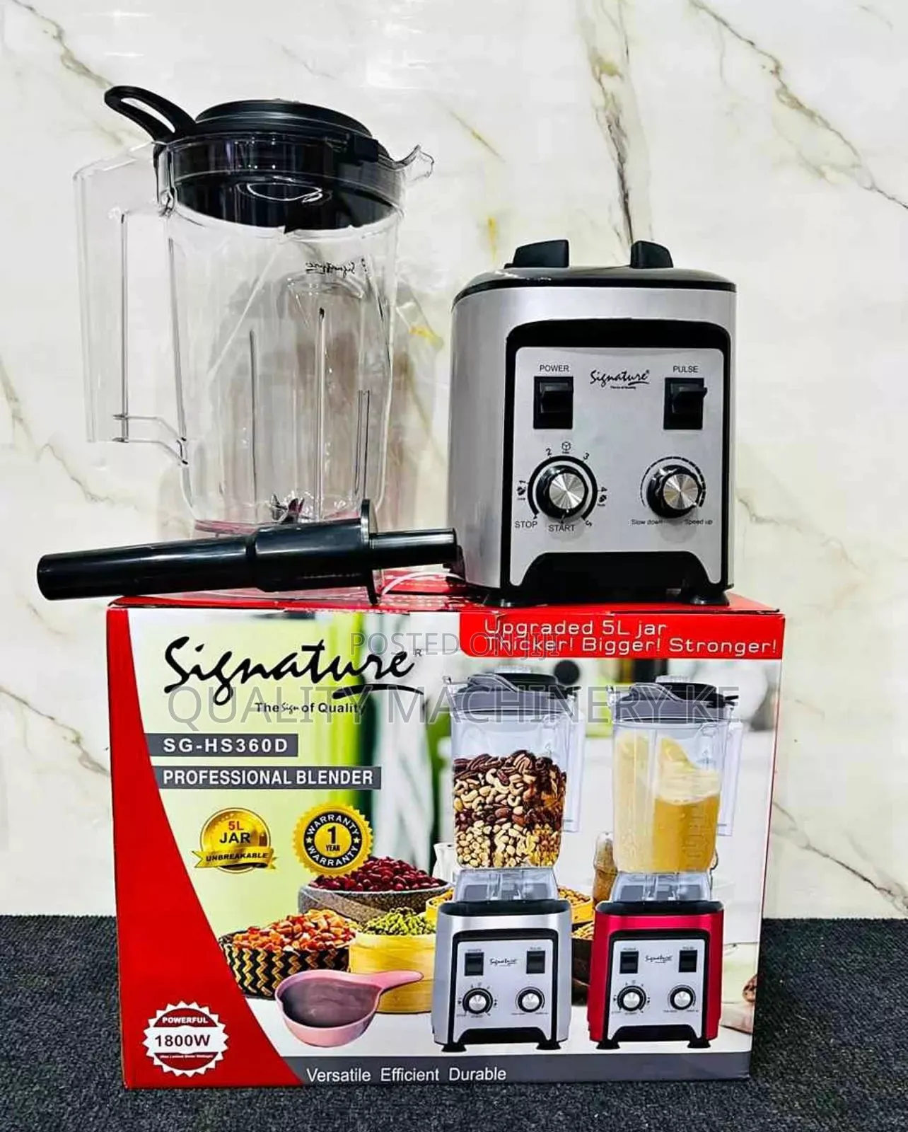 Durable 1800w Big 5l Jar Commercial Signature Blender
