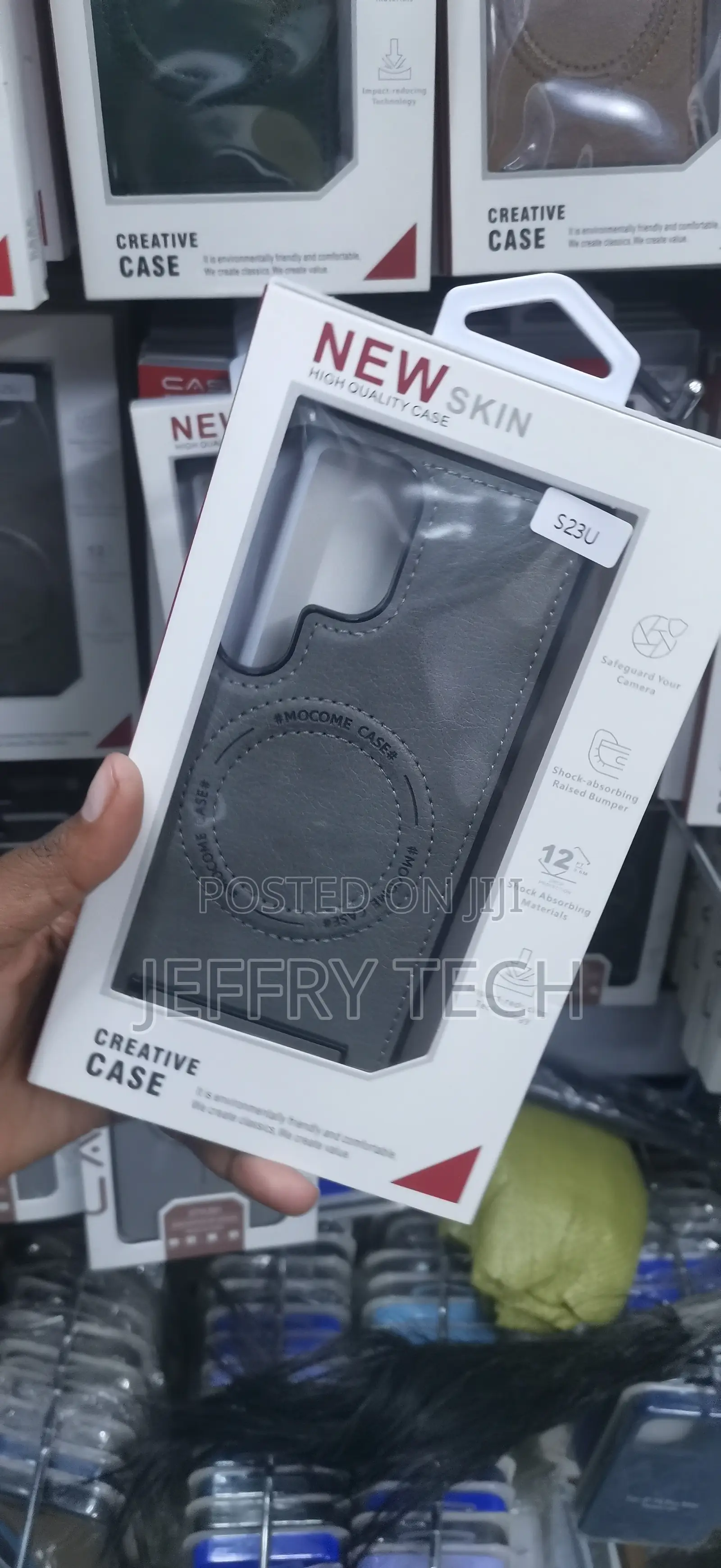 Samsung Galaxy S23 Premium Leatherette Texture Case