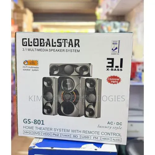 3.1ch Globalstar Home Theater System With Remote Control Woofer System