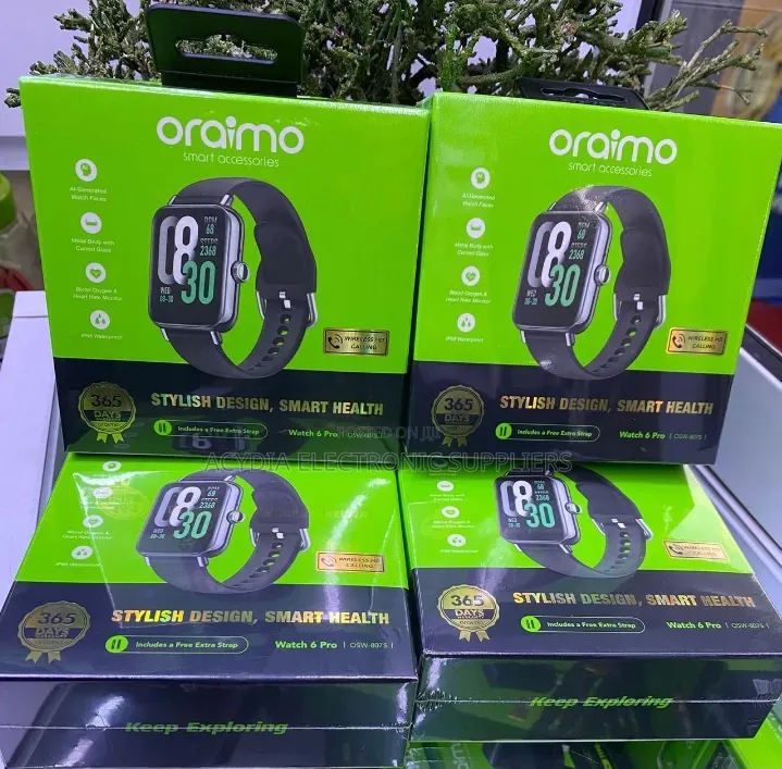 Oraimo Watch 6 Pro 1.66" Display Screen Waterproof Smart Watch