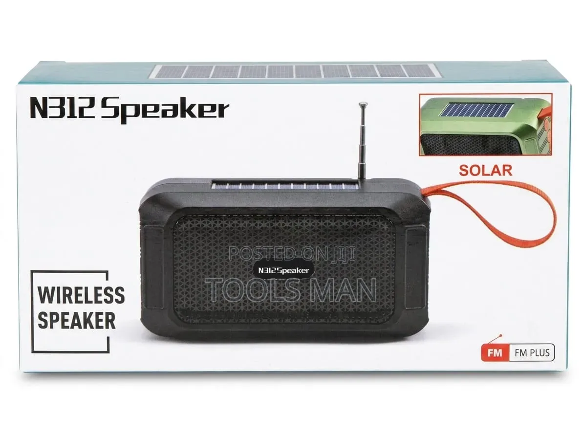 N312 Wireless Solar Bluetooth Speaker With Fm Radio.