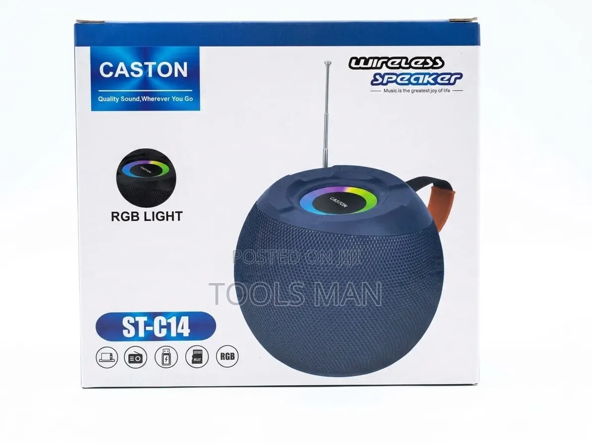 Caston St-C14 Portable Wireless Speaker With RGB Light Fm Radio.