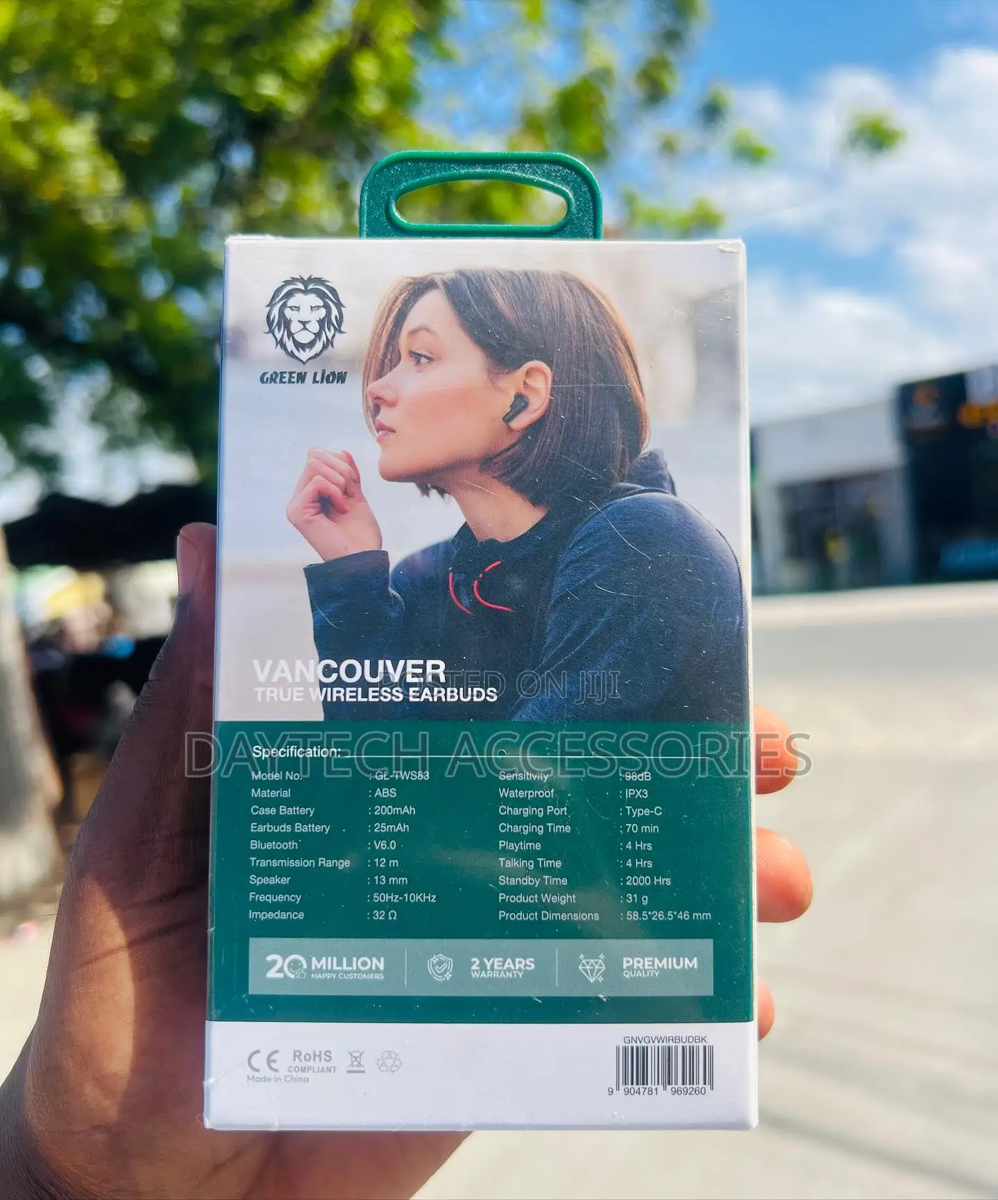 Green Lion Vancouver Wireless in- Ear Earphones.