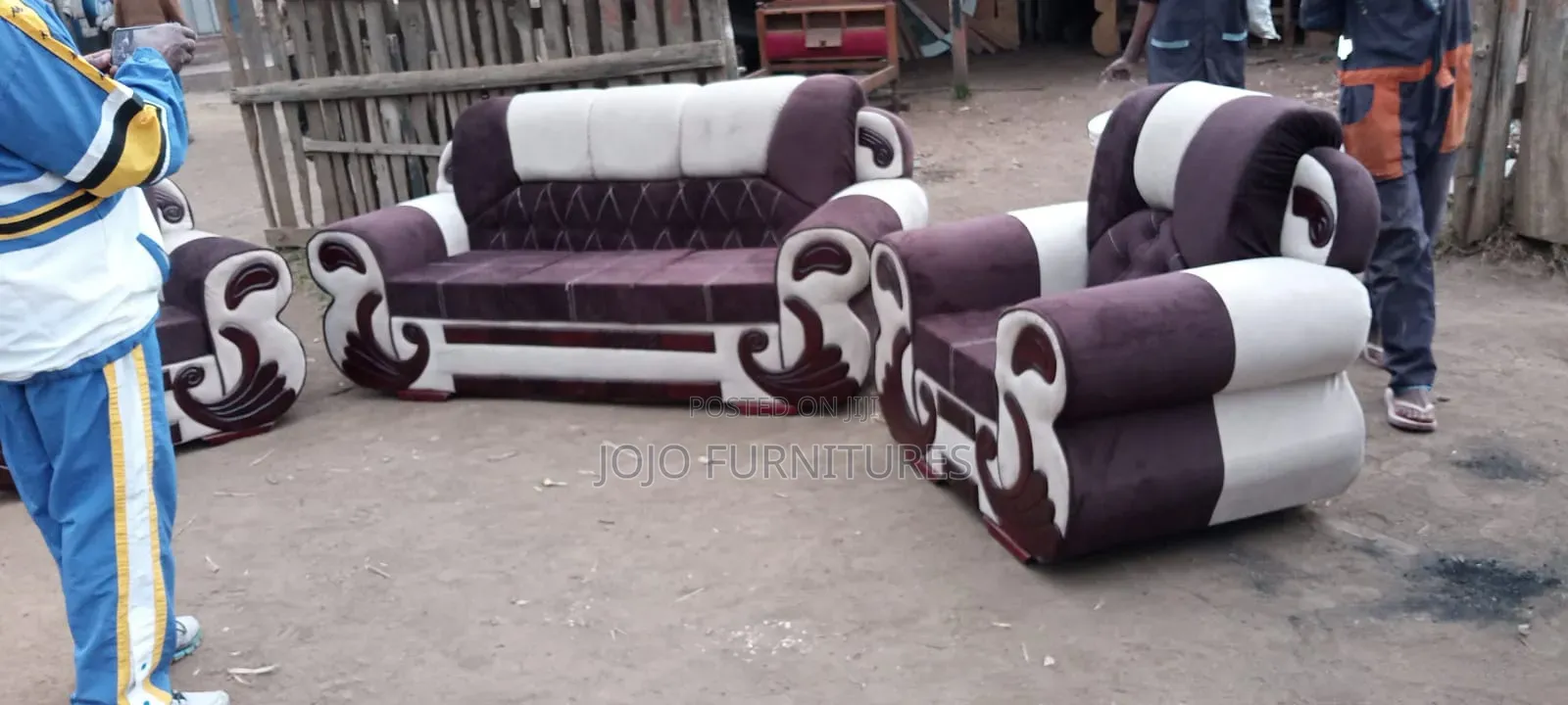 Brown 5 Seater Sofa Set