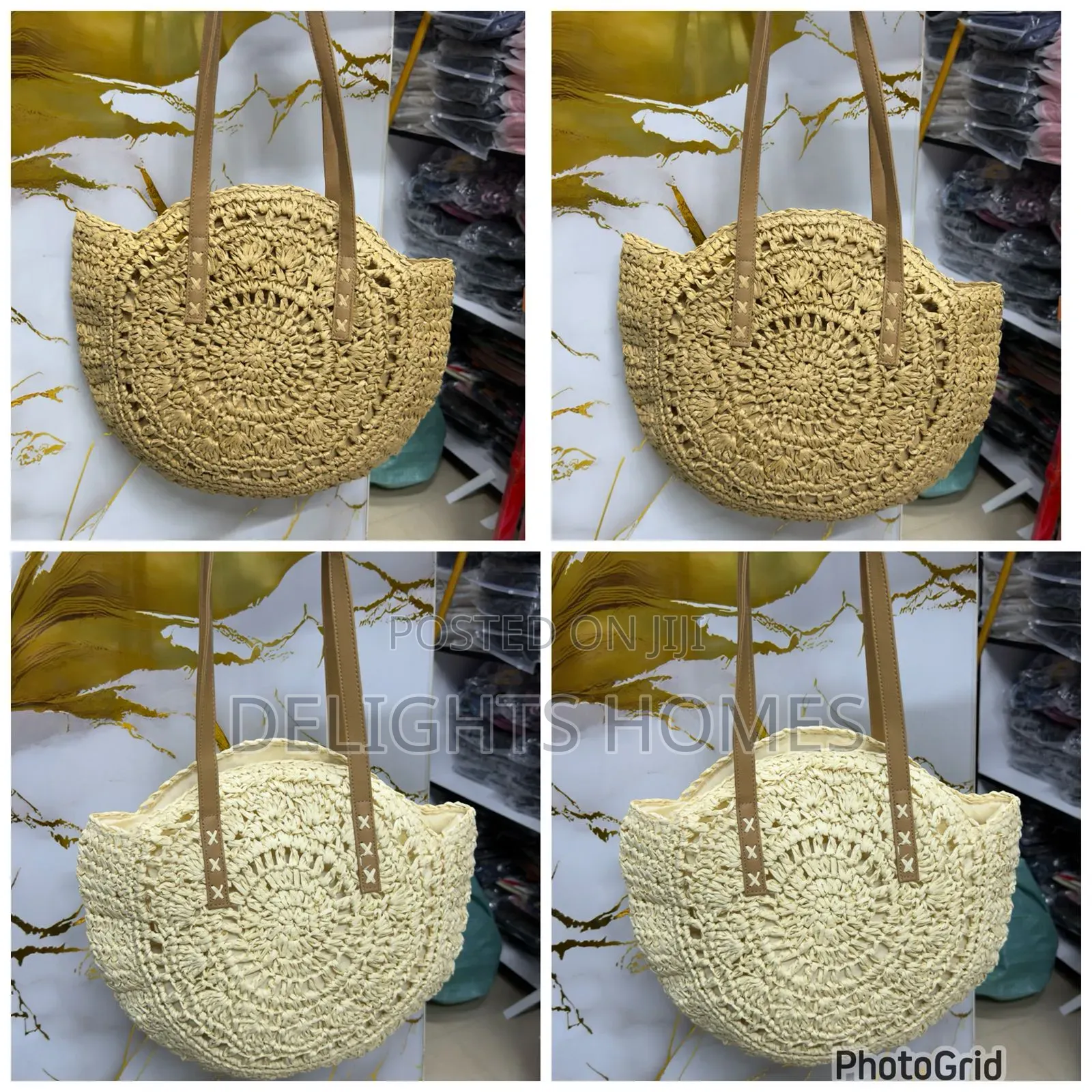 Gorgeous Woven Circular Tote—Yu