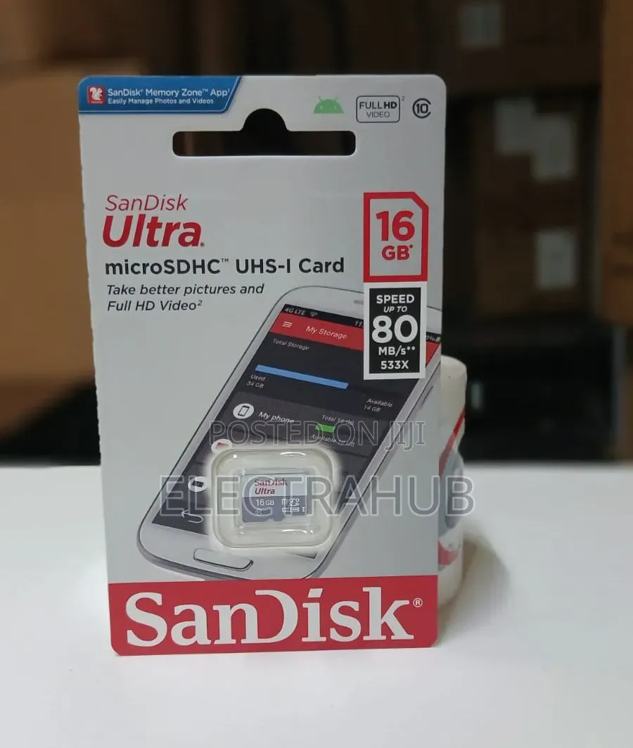 Sandisk Ultra 16gb Memory Card Brand New Sealed
