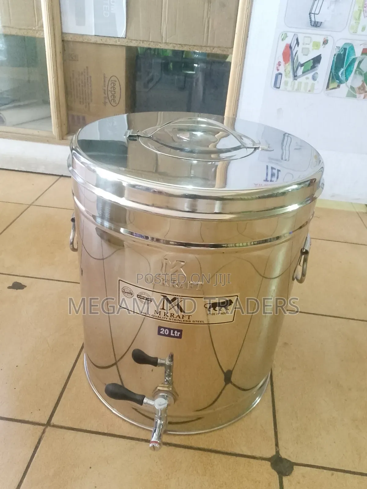 20l Stainless Steel Non - Electric Tea Urn / Manual Stainless Tea Urn