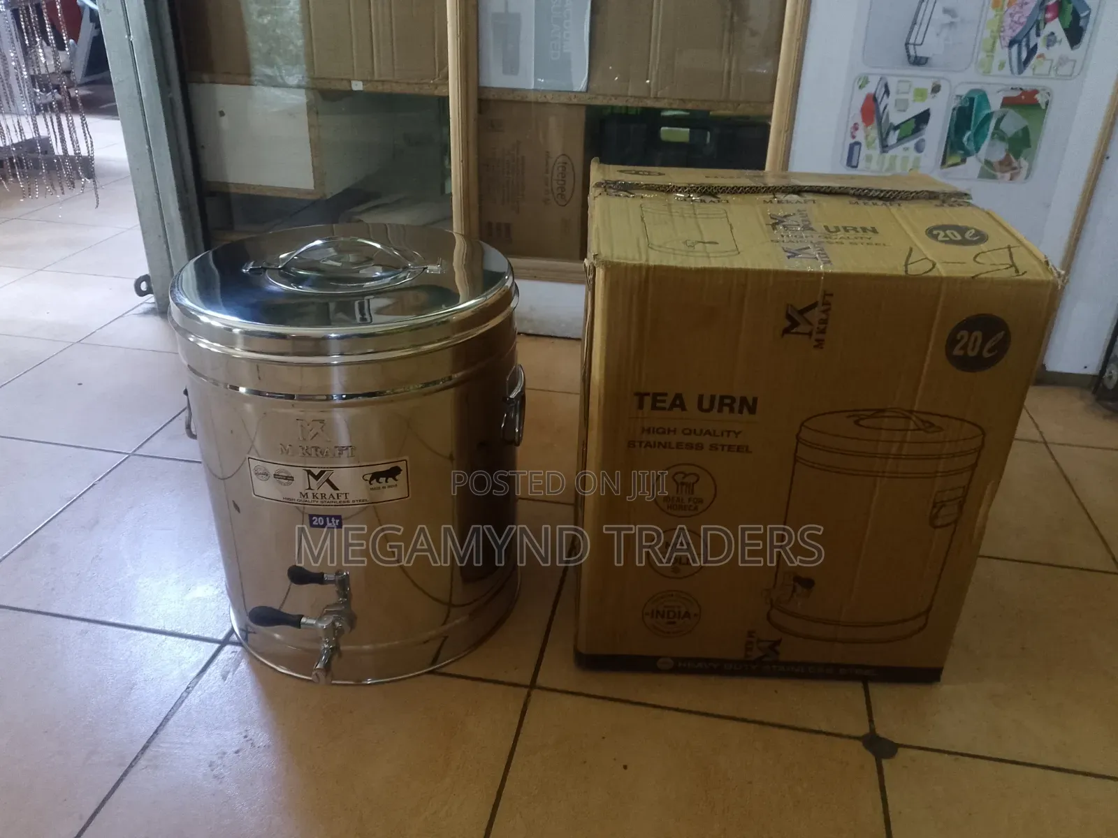20l Stainless Steel Non - Electric Tea Urn / Manual Stainless Tea Urn