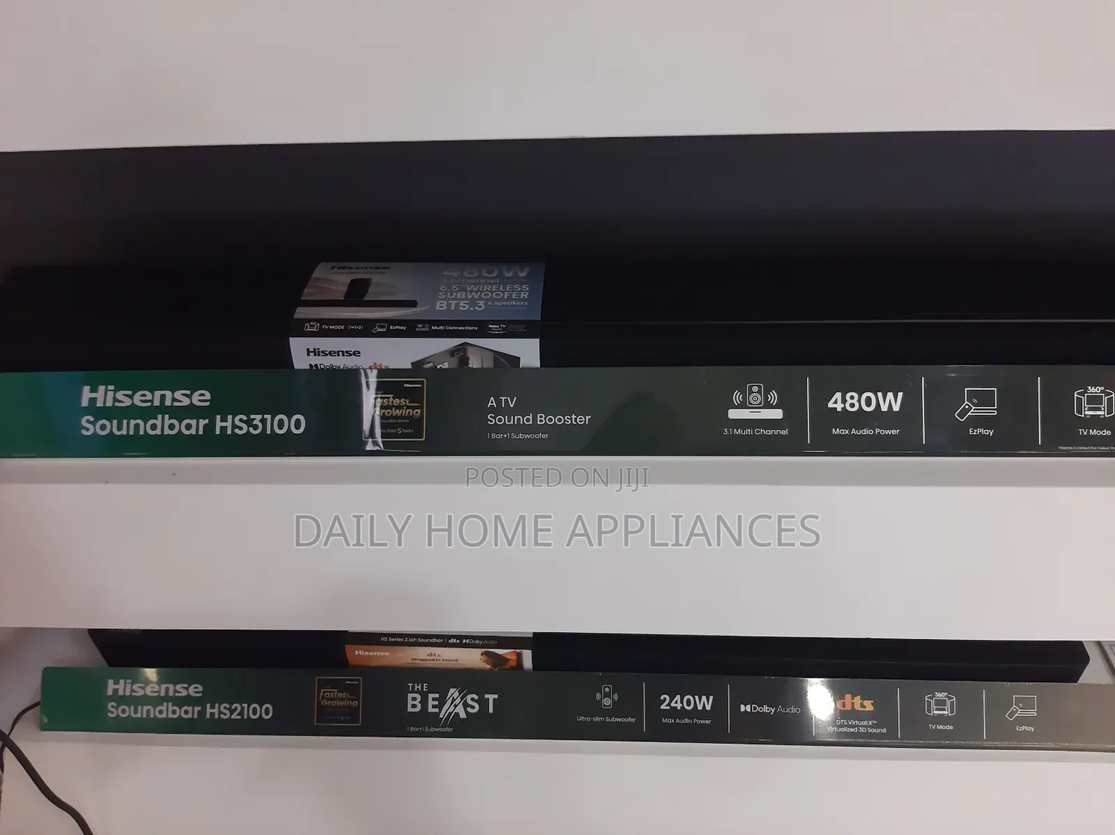 Hisense Hs3100 3.1 Channel Wireless Subwoofer 480w Soundbar