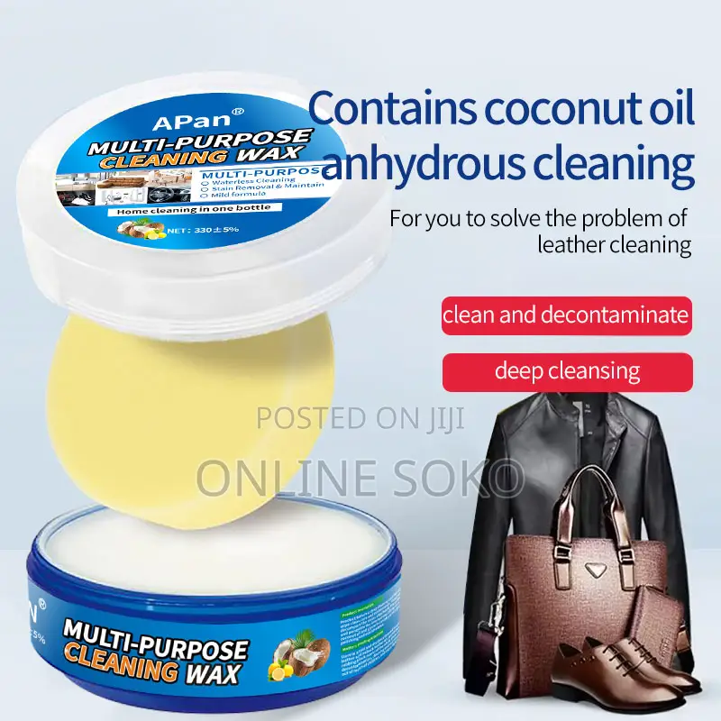 Multi-purpose Leather Care And Stain Remover Paste With Sponge-330g