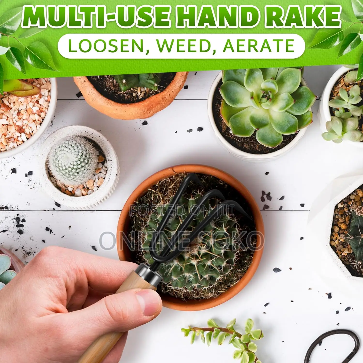 3-Piece Mini Garden Tool Set With Hand Trowel, Mini Shovel Hand Rake