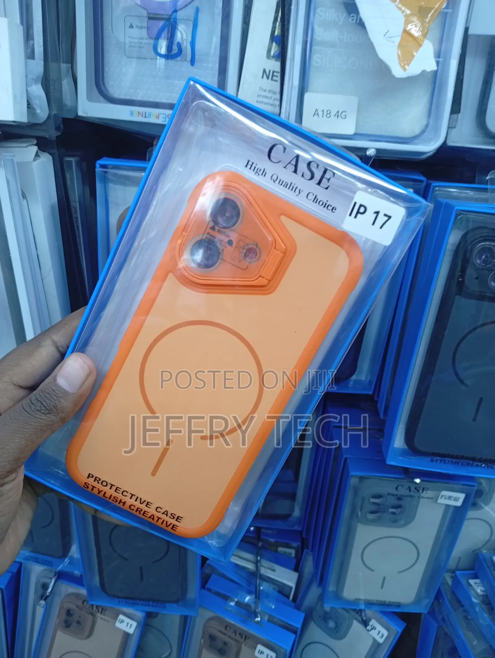 iPhone 17 Orange Matte Finish Cover