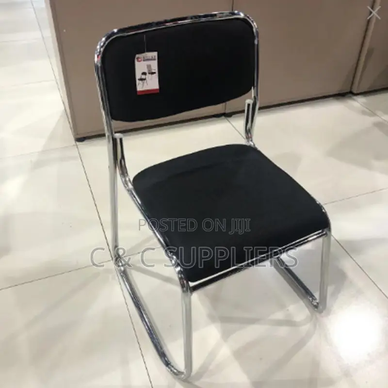 Leather Padded Chrome Guest Chair