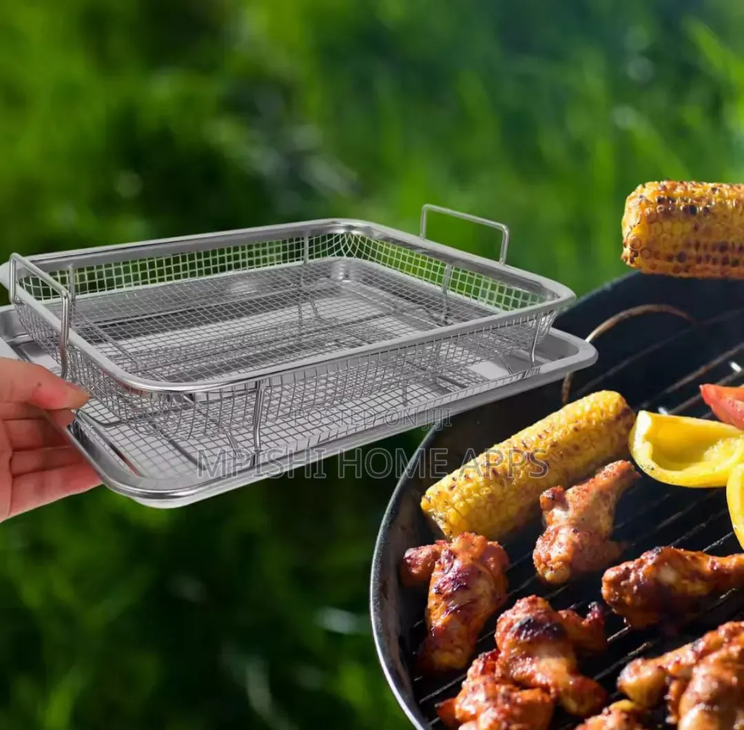Stainless Steel Air Fryer Basket Tray Set