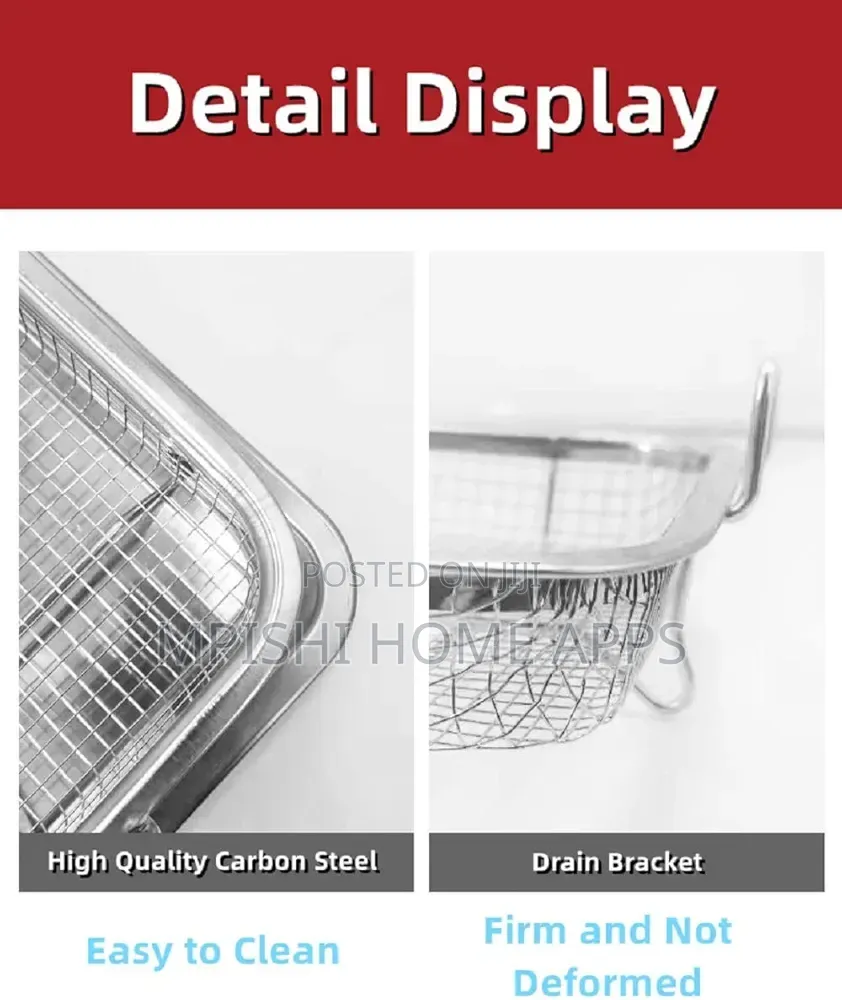 Stainless Steel Air Fryer Basket Tray Set