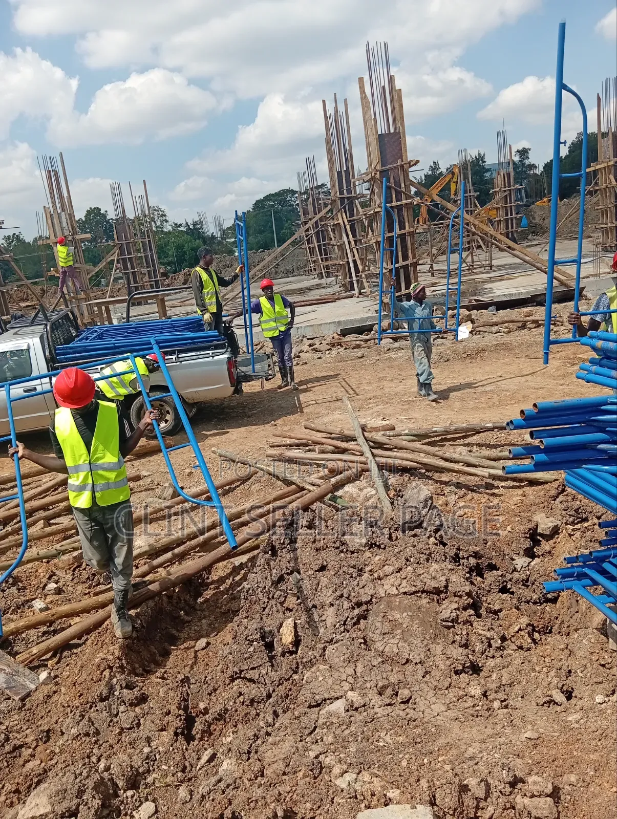 Blue Builders' Scaffold Ladders