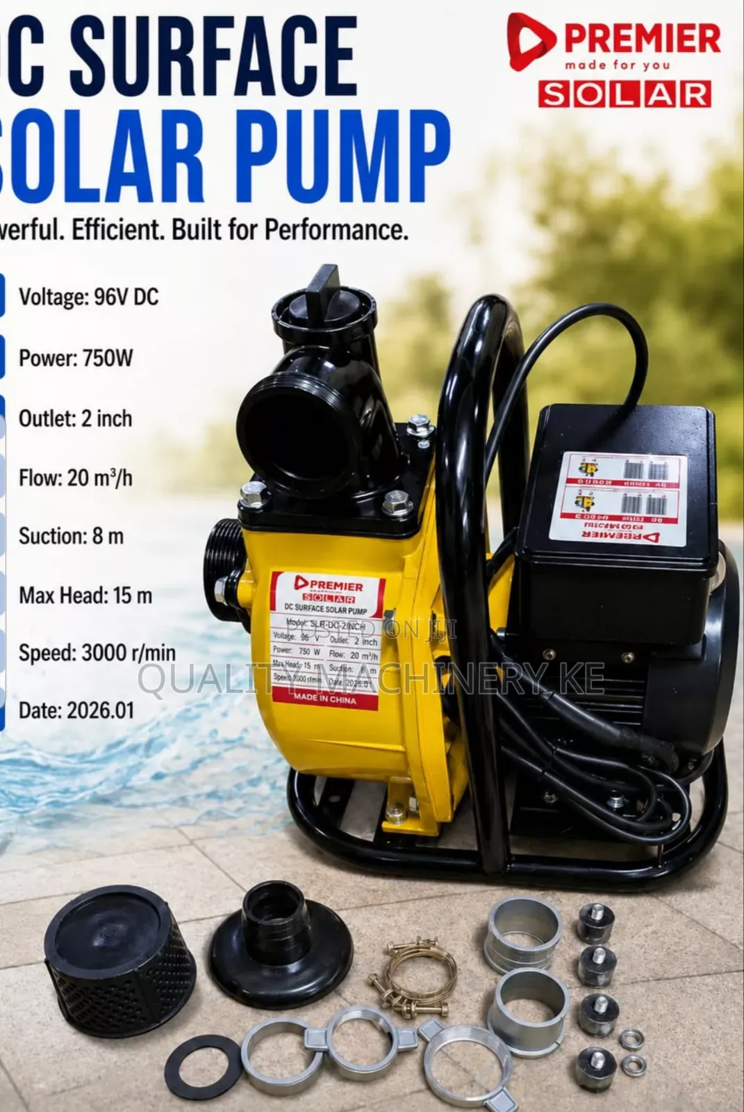 Qualified Dc Surface Solar Pump 750w 2inchs 