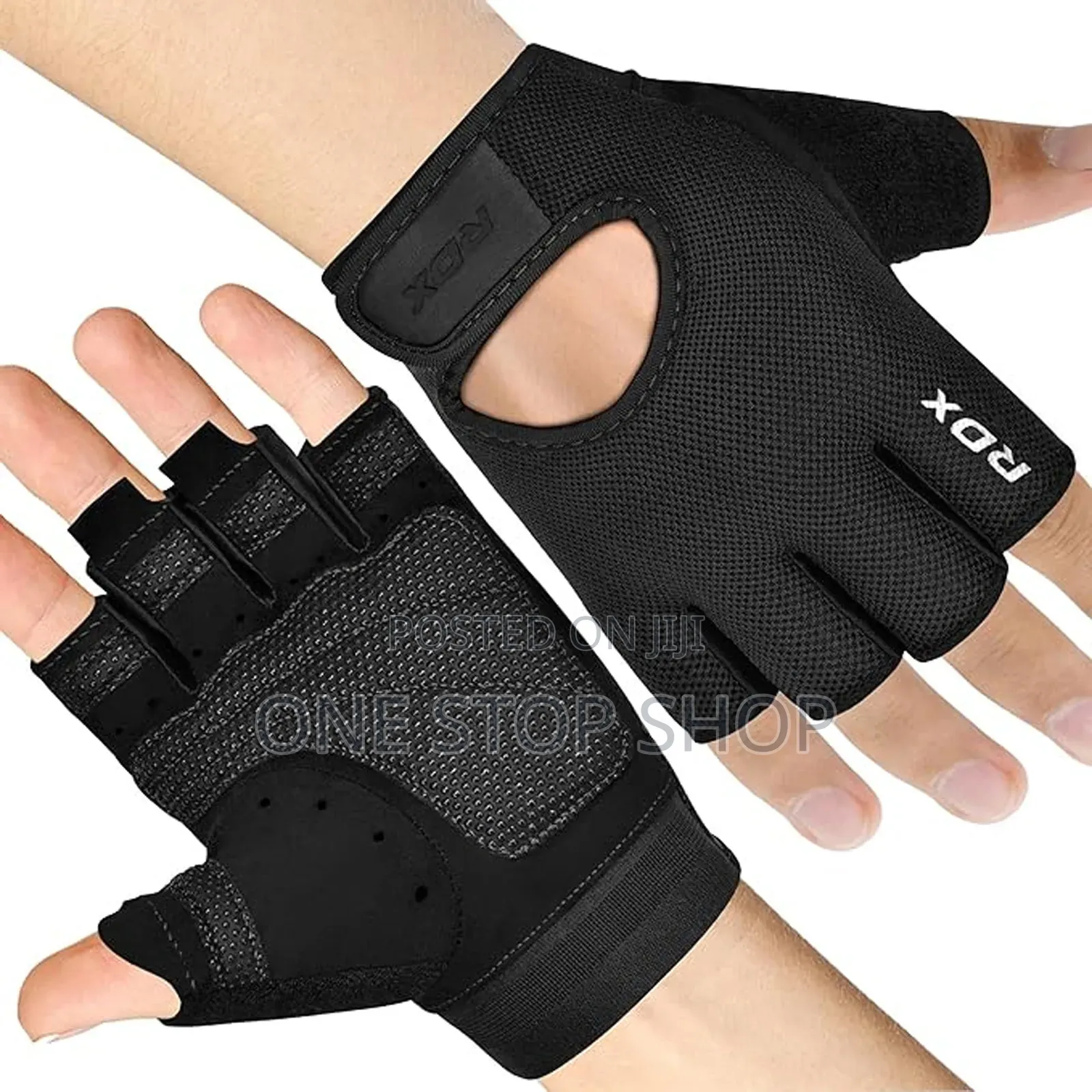 Black Workout Gloves for Weight Lift and Cycling