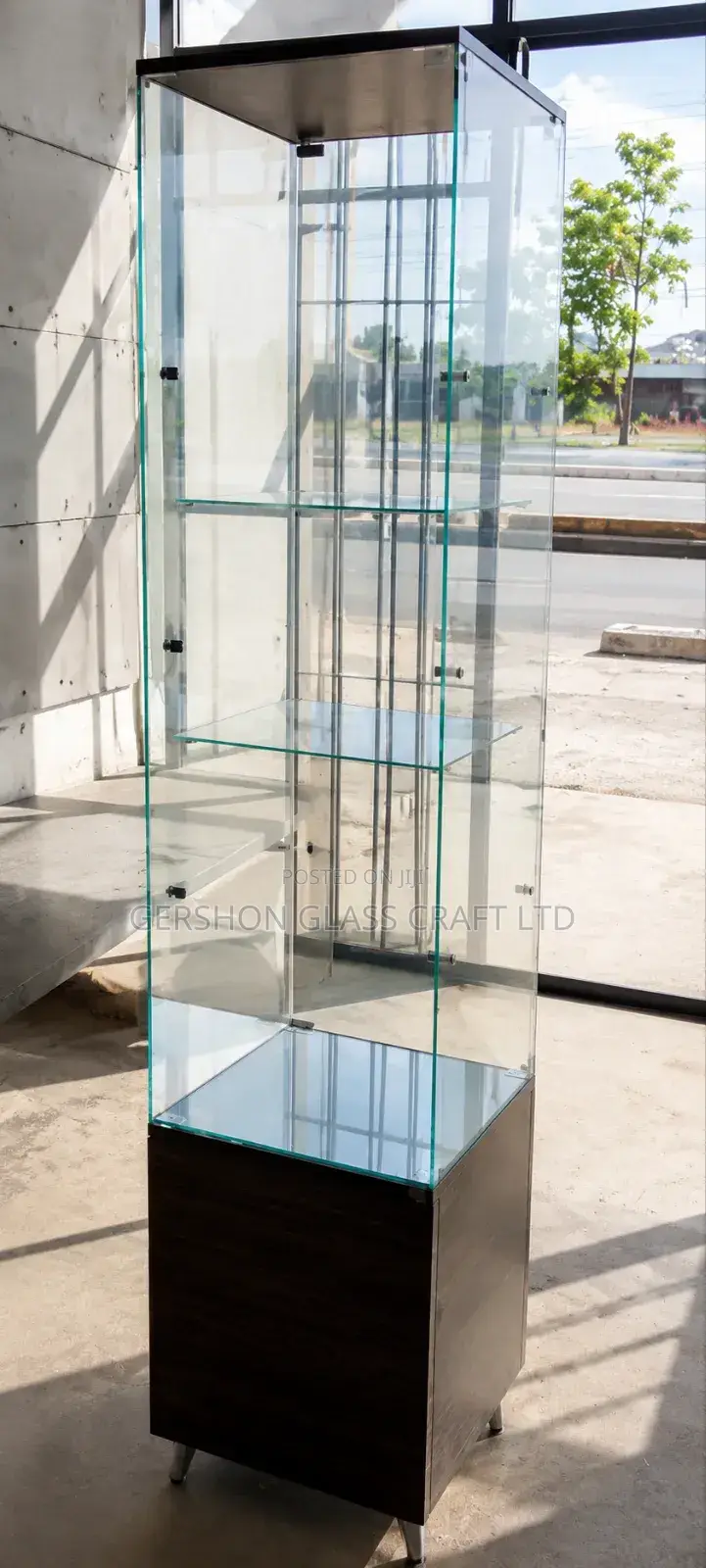 Modern Glass and Stand Display