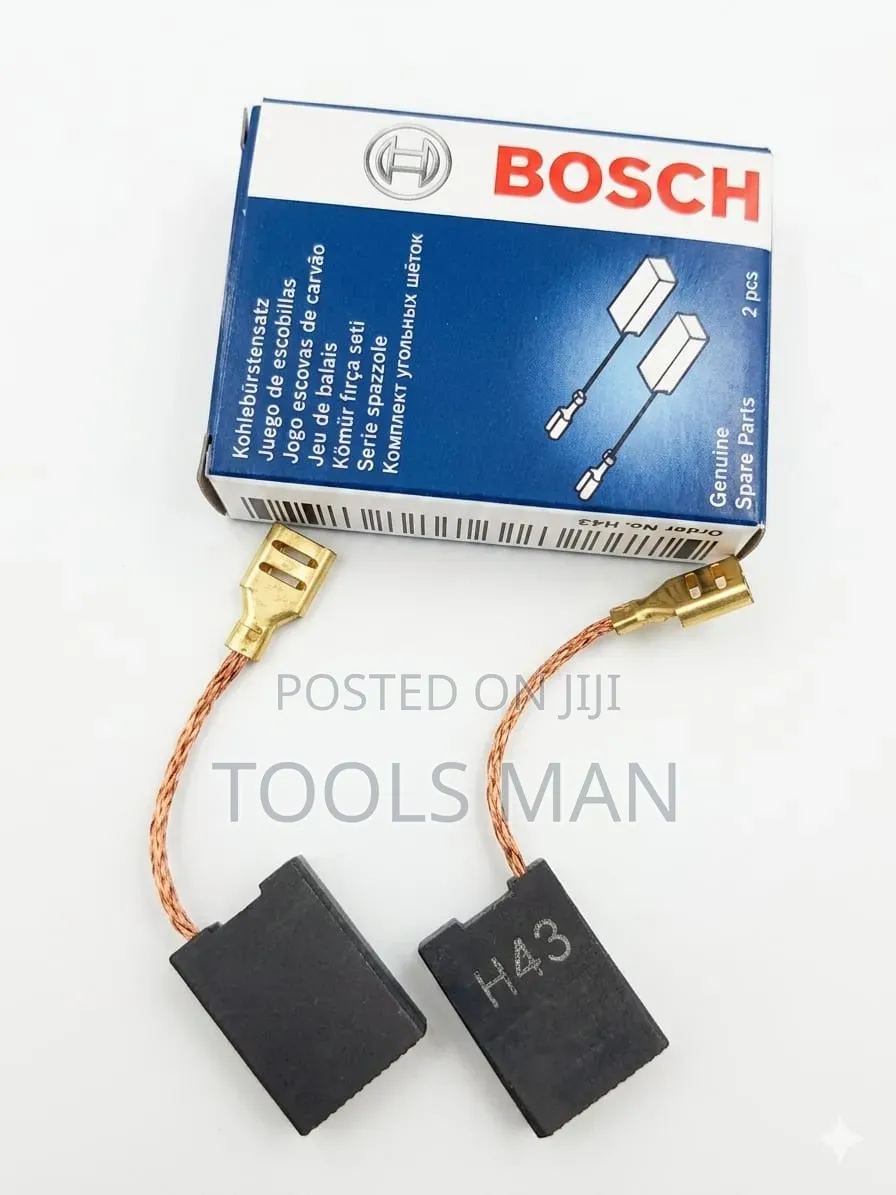 Genuine Bosch Carbon Brush Set H43 - Pack Of 2 For Power Tools.
