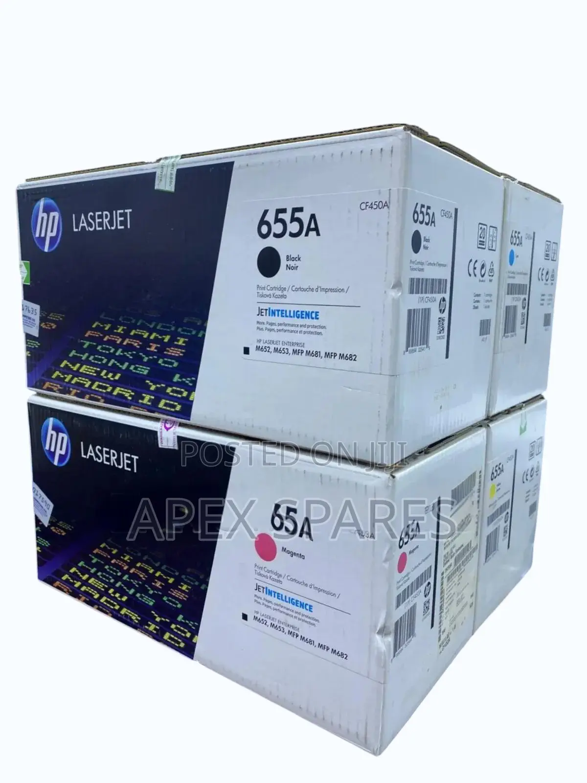 Hp Color Laserjet Enterprise Flow MFP M681f Toner Hp 655a Yield 12,500