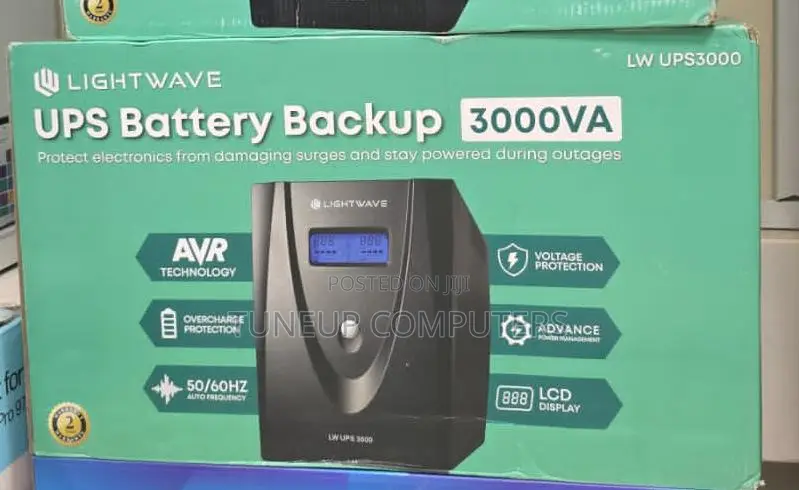Lightwave (3kva) Ups Battery Backup!! Ups Lightwave 3000va!!