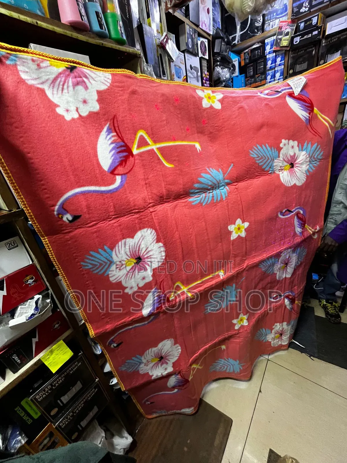 Electric Heating Blanket With Floral Pattern
