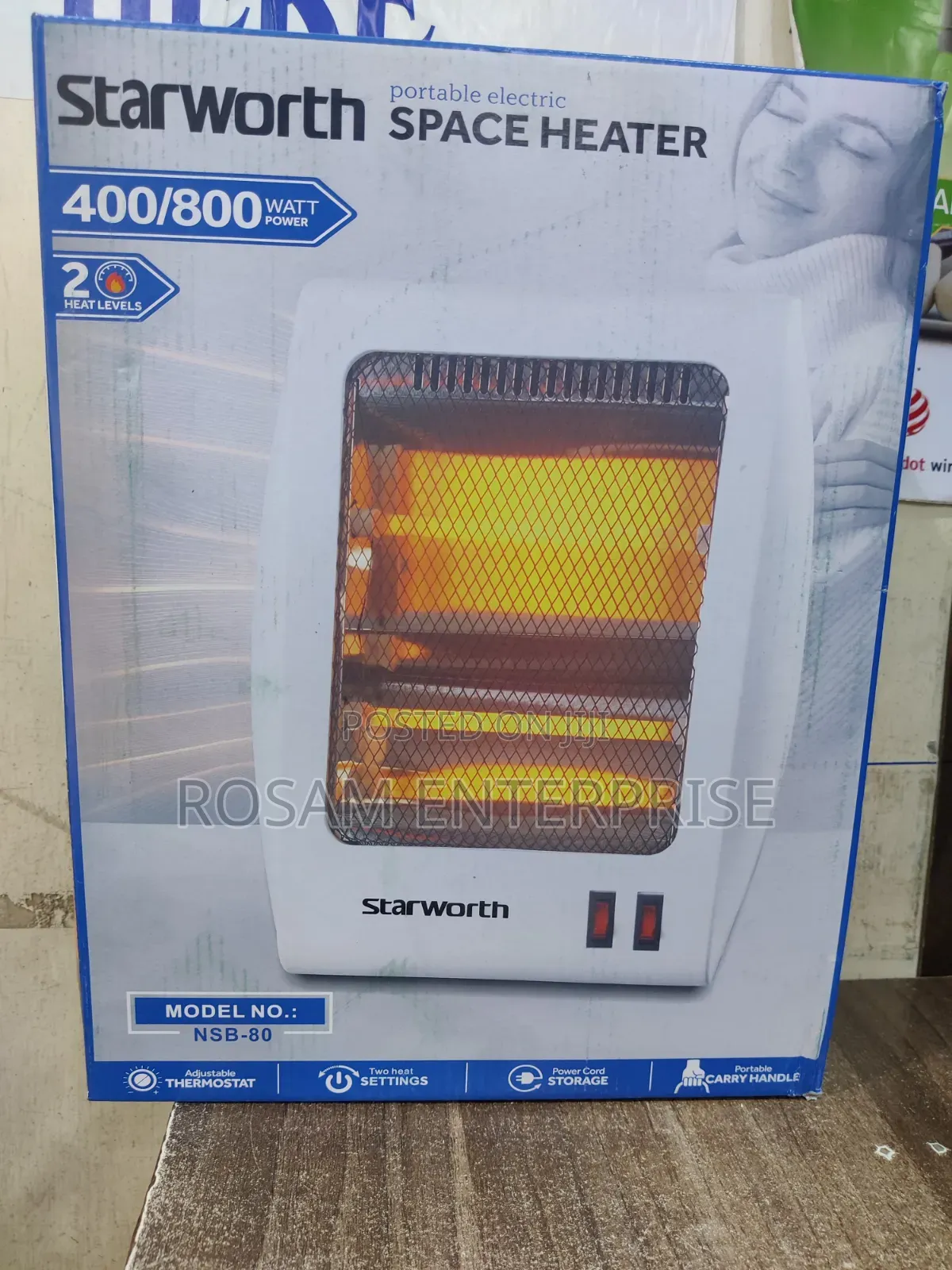 Starworth Quartz Heater 800w Max