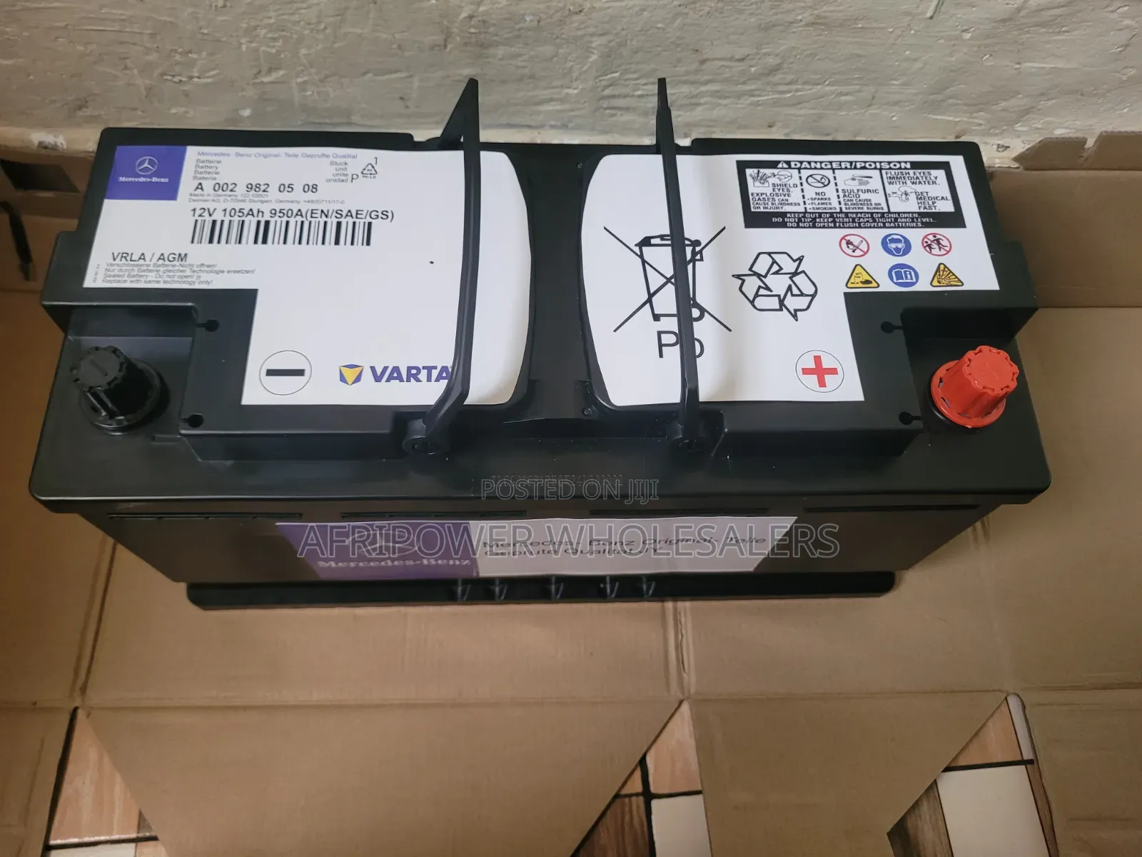 Varta Din 105 Agm Istop /Start Stop Battery (Mercedes Benz Oem)