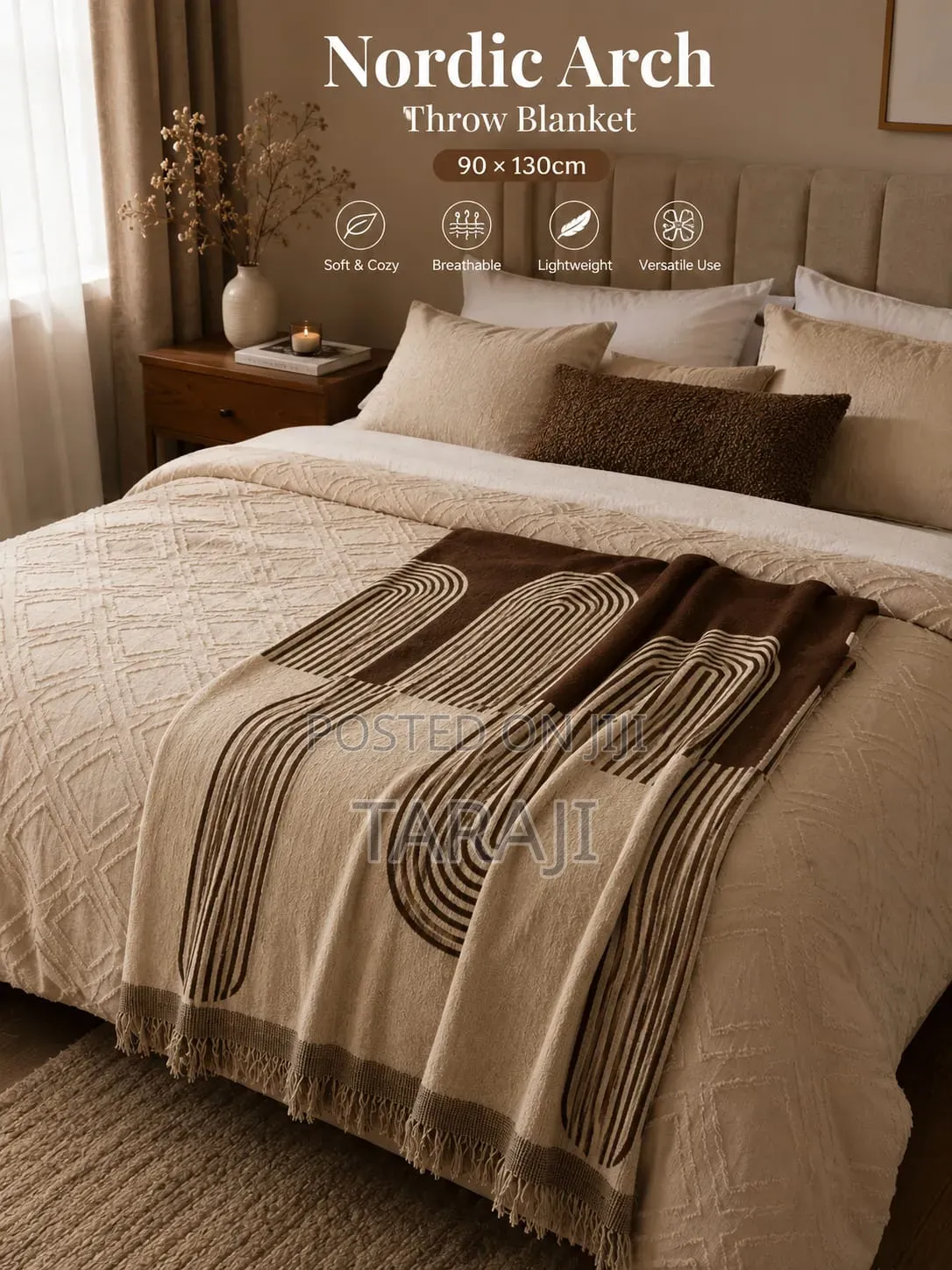 Premium Nordic Woven Throw Blanket – Luxury Sofa Bed Cover