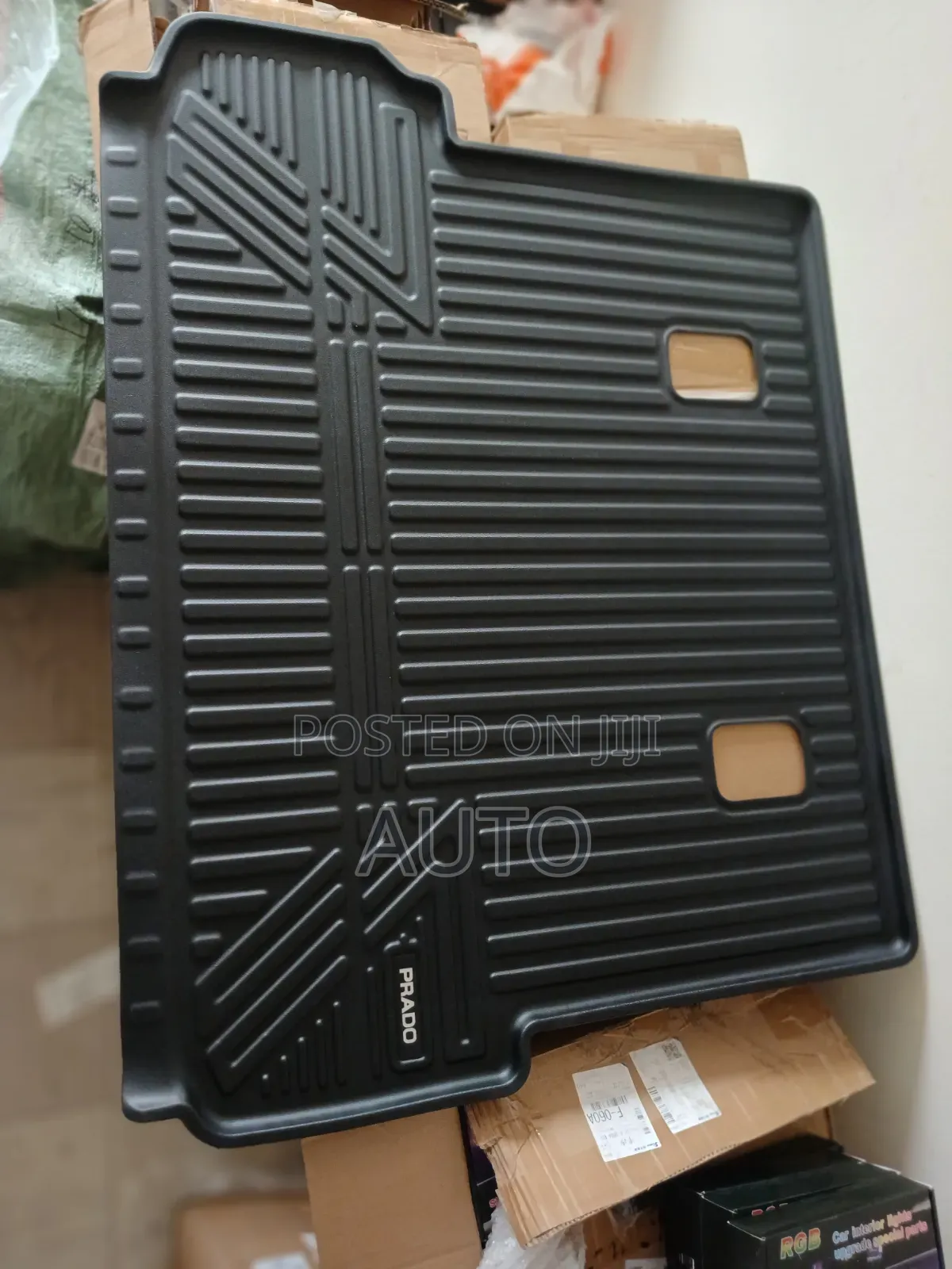 Black Toyota Land Cruiser Prado 150 Trunk Mat