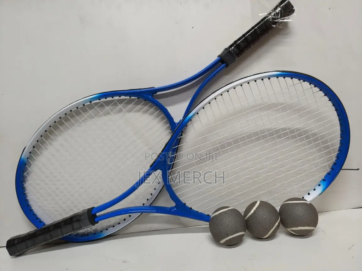 High Quality Lawn Tennis Rackets Set (2 Rackets + 3 Balls + Bag)