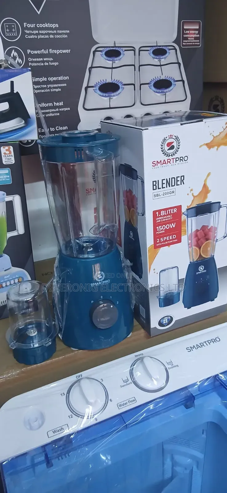 *Smartpro Blender 1.5l SBL 100r 2in1 Plastic Jar*
*1500w*
