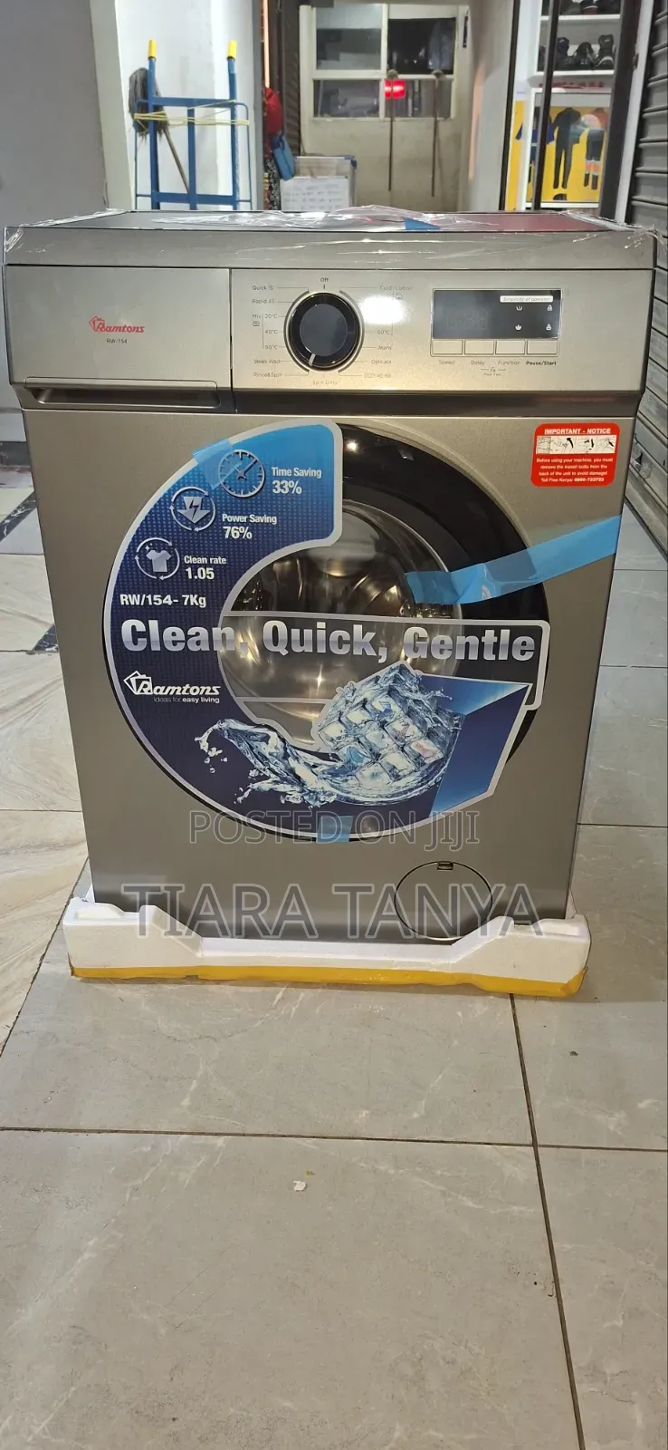 Front Load Fully Automatic 7kg Washer 1400rpm - Rw/154