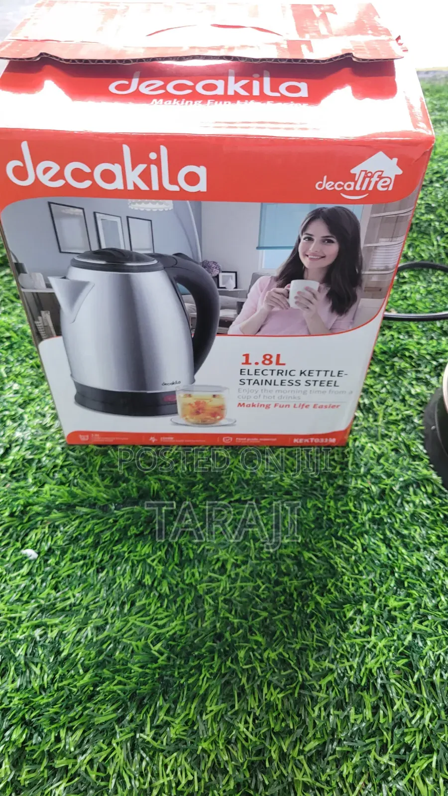 Decakila 1.8l Stainless – Brand New Premium Cordless Kettle