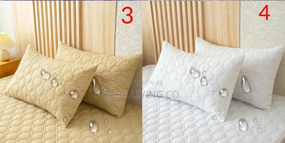 2pc Quality Pillow Protectors | 75x45cm | 6 Colours | Per Pair