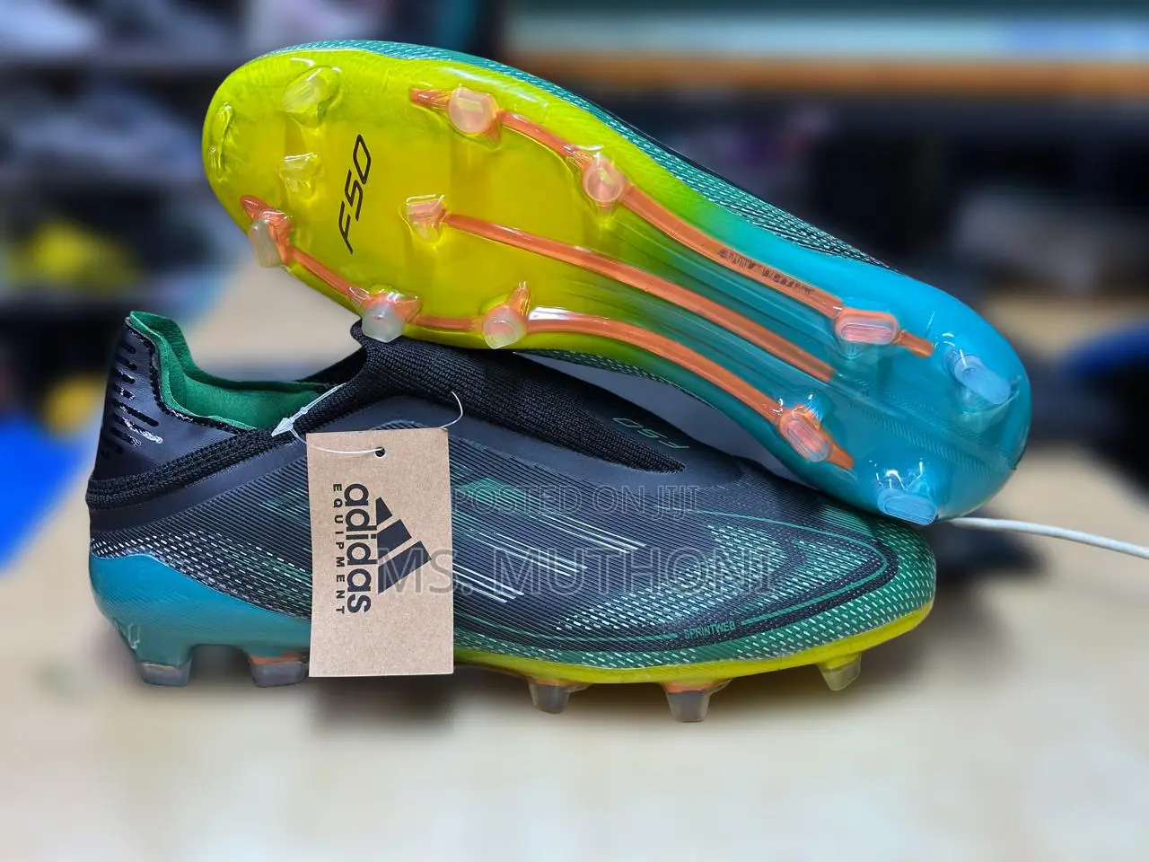 Vibrant Colored Brand New Laceless F50 Cleats Size 38-43