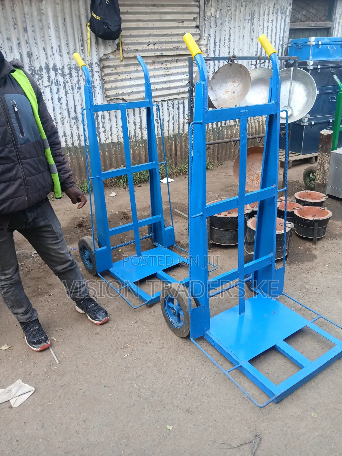 Heavy Duty Jua Kali Luggage Trolley