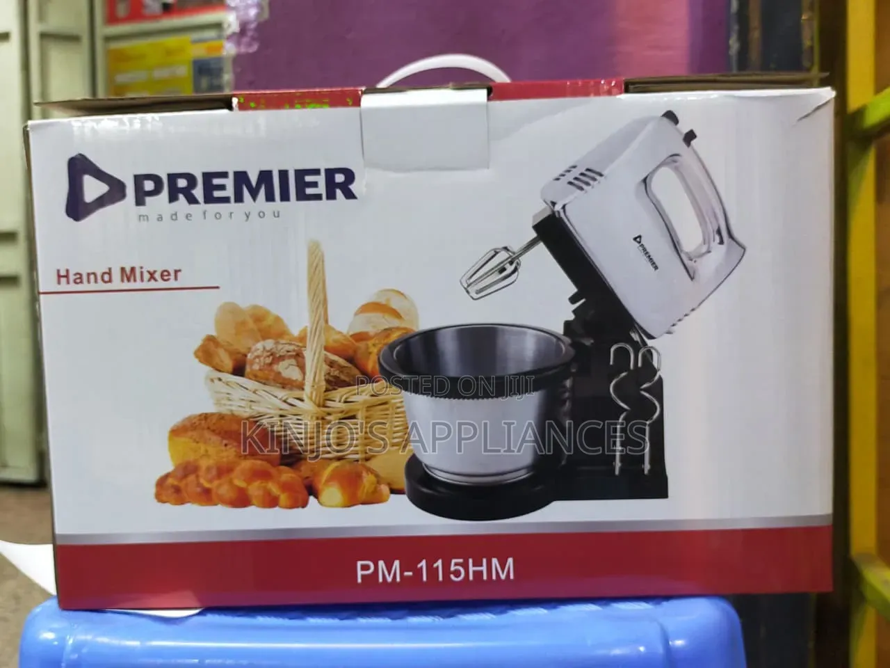 Premier Stainless Steel Hand Mixer Pm-115hm Electric Hand Mixer
