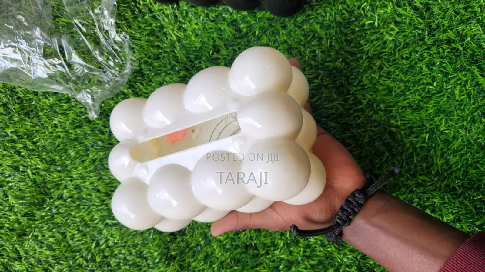 Luxury Bubble Tissue Box Holder–Aesthetic Cloud-Style Napkin Dispenser